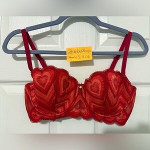 Adore Me 34DD Amorina Contour Bra Red NWOT